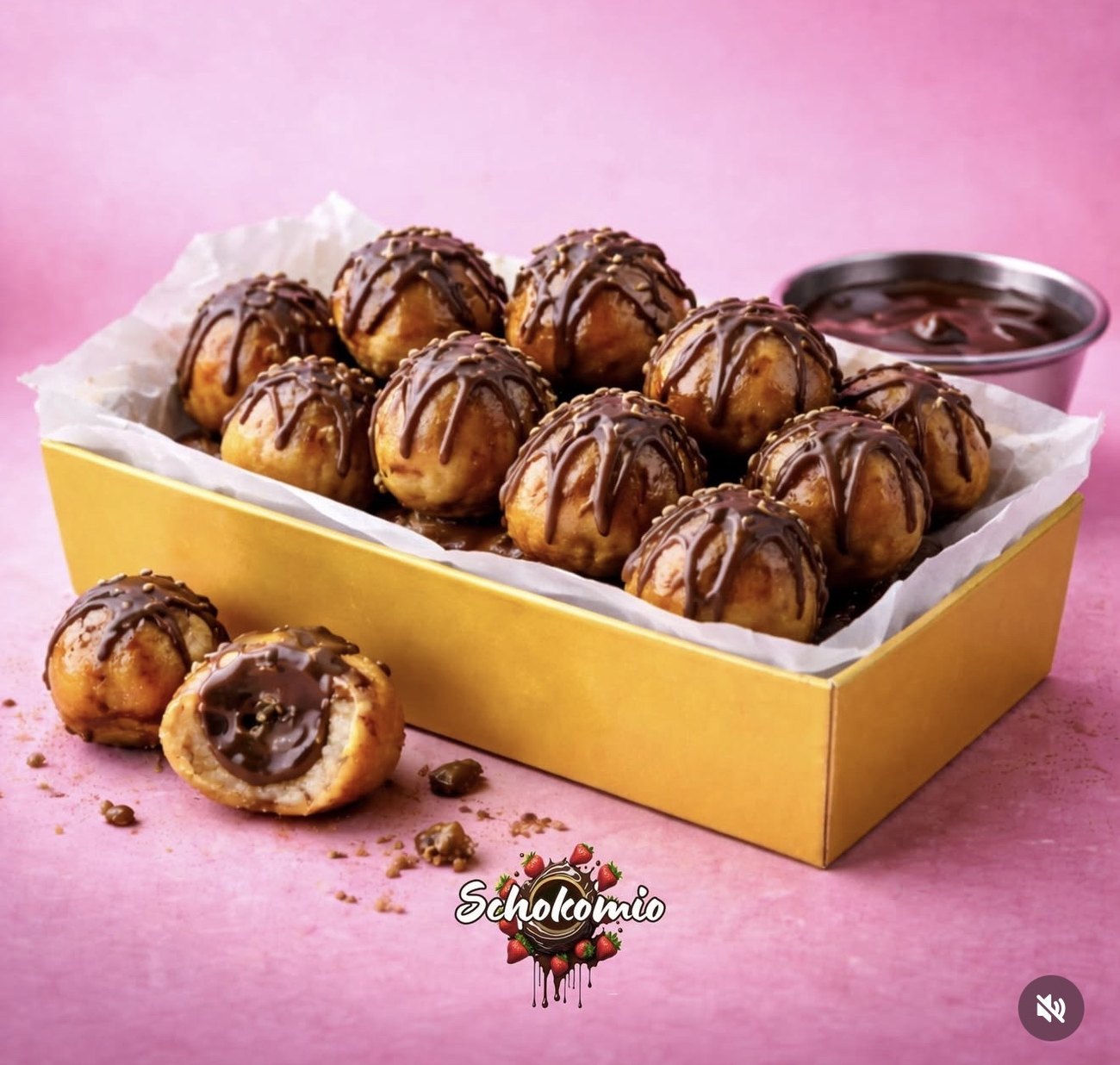 Lokma mit Schokolade